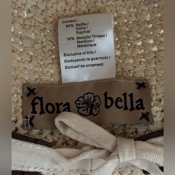 FLORABELLA Marcella Crochet Raffia Hat with Ribbon Trim - Picture 3 of 13